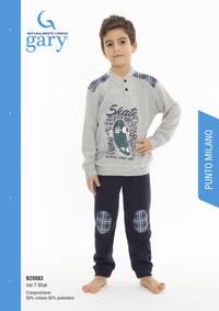 PIGIAMA BAMBINO M/L N30083 Tellini S.r.l. Ingrosso Abbigliamento